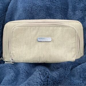 Baggallini - Large Zip Around Taupe Wallet